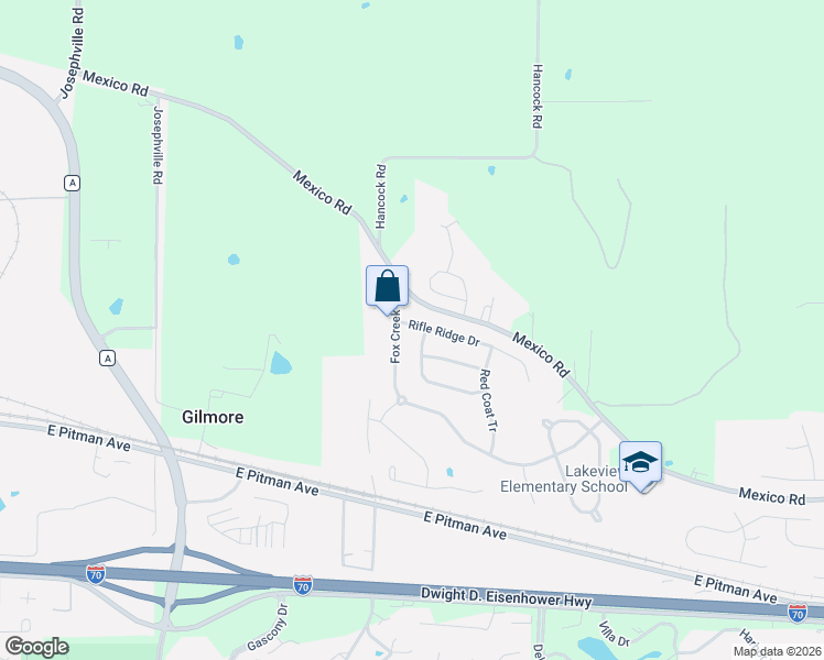 map of restaurants, bars, coffee shops, grocery stores, and more near 689 Rabbit Run Drive in O'Fallon