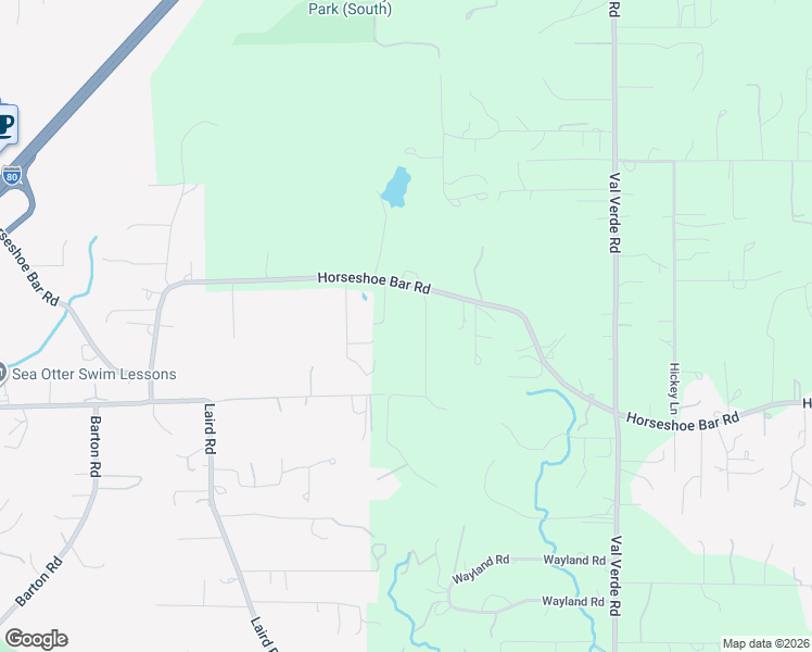 map of restaurants, bars, coffee shops, grocery stores, and more near 6970 Horseshoe Bar Road in Loomis