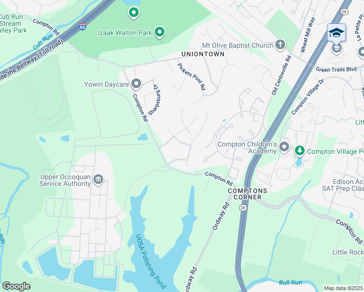 map of restaurants, bars, coffee shops, grocery stores, and more near 14705 General Lee Drive in Centreville