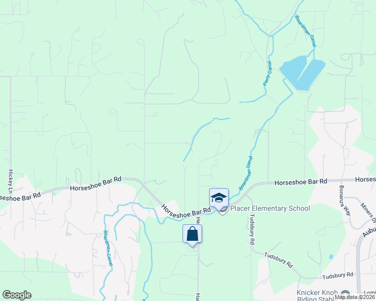 map of restaurants, bars, coffee shops, grocery stores, and more near 8470 Horseshoe Hill Rd in Loomis