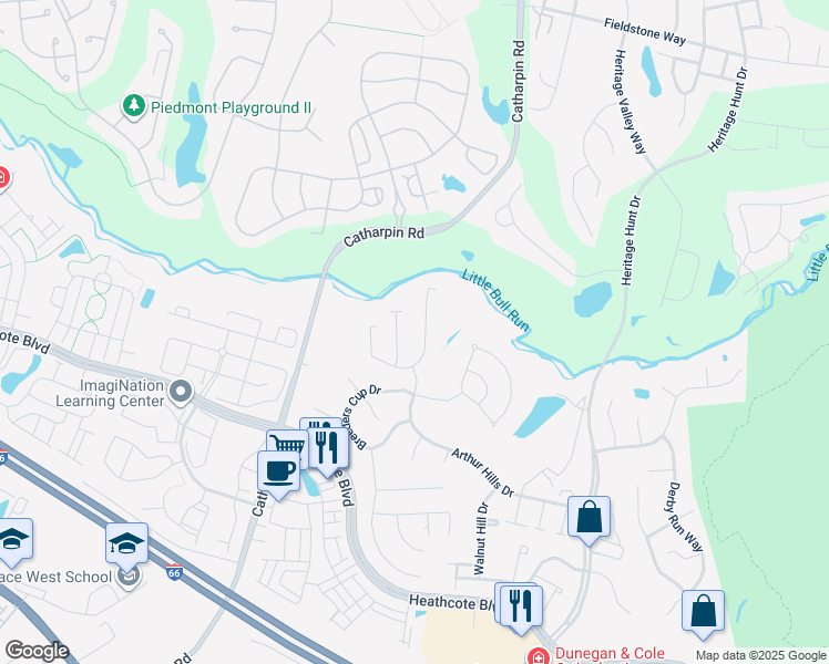 map of restaurants, bars, coffee shops, grocery stores, and more near 13890 Chelmsford Drive in Gainesville