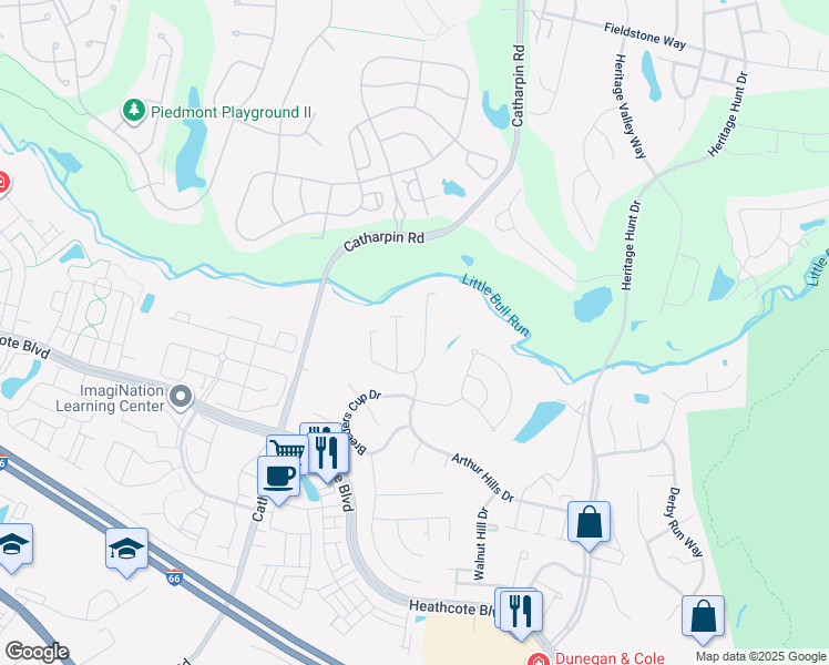 map of restaurants, bars, coffee shops, grocery stores, and more near 13890 Chelmsford Drive in Gainesville