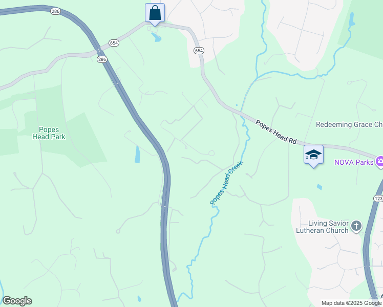 map of restaurants, bars, coffee shops, grocery stores, and more near 5441 Ladue Lane in Fairfax