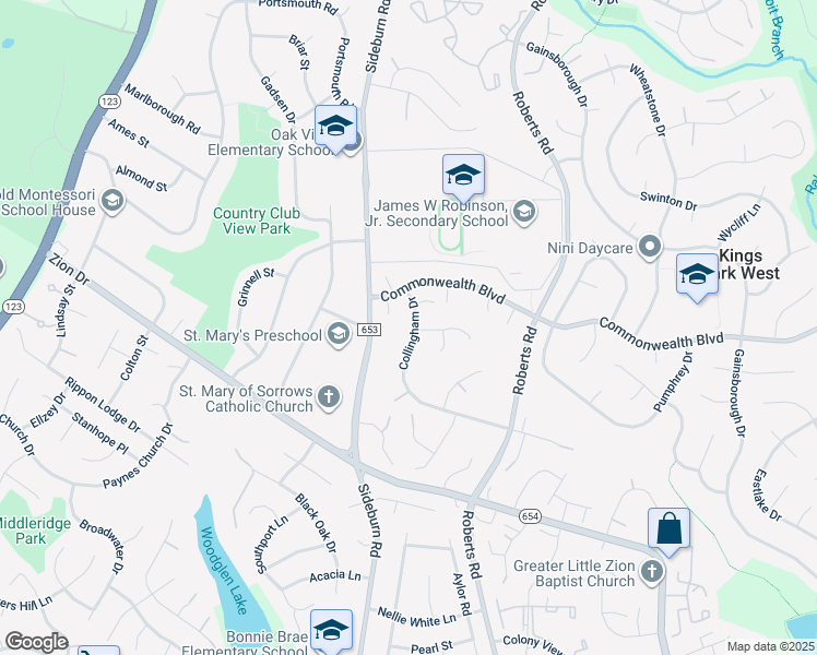 map of restaurants, bars, coffee shops, grocery stores, and more near 10437 Collingham Drive in Fairfax
