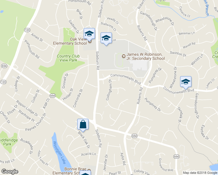 map of restaurants, bars, coffee shops, grocery stores, and more near 10437 Collingham Drive in Fairfax