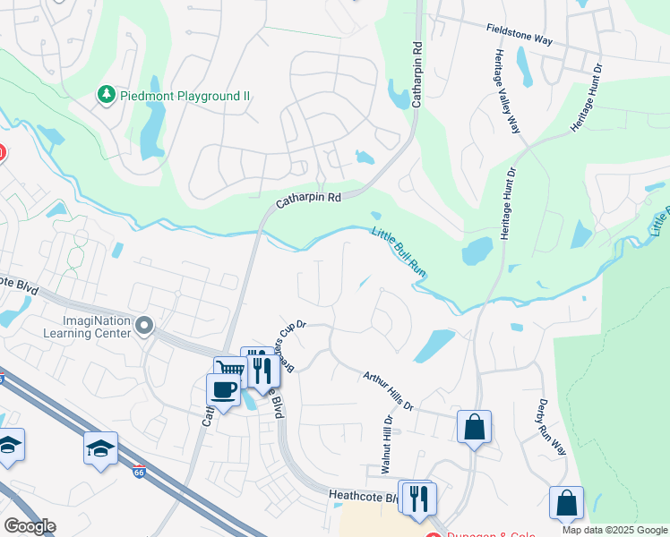 map of restaurants, bars, coffee shops, grocery stores, and more near 13890 Chelmsford Drive in Gainesville