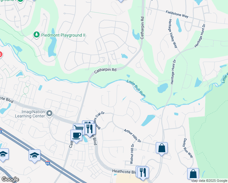 map of restaurants, bars, coffee shops, grocery stores, and more near 13890 Chelmsford Drive in Gainesville