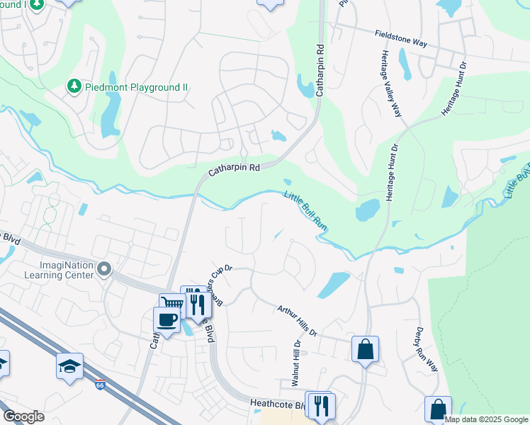 map of restaurants, bars, coffee shops, grocery stores, and more near 13891 Chelmsford Drive in Gainesville