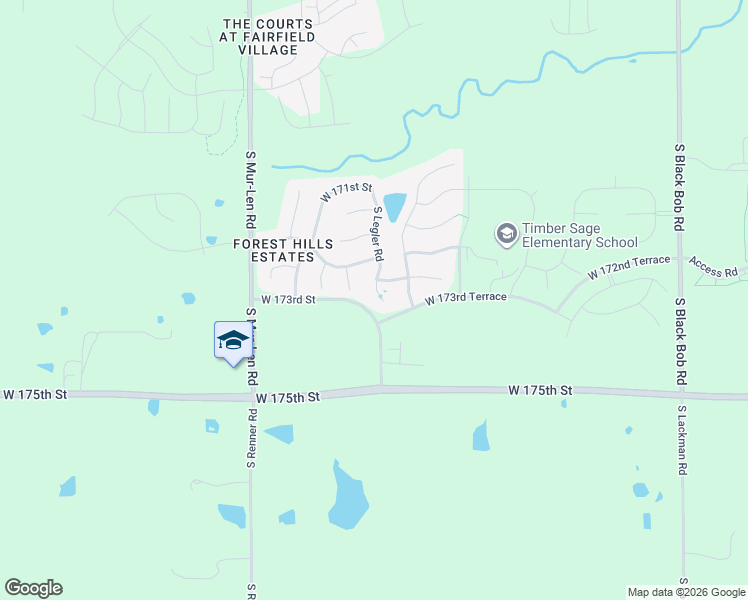 map of restaurants, bars, coffee shops, grocery stores, and more near 17342 South Legler Road in Olathe