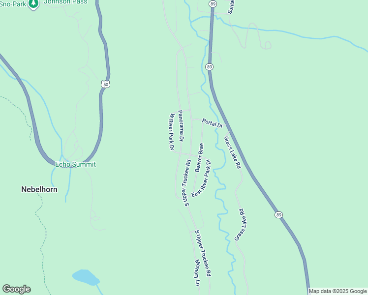 map of restaurants, bars, coffee shops, grocery stores, and more near 3381 Panorama Drive in South Lake Tahoe