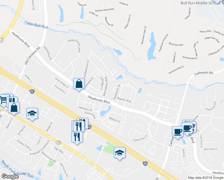map of restaurants, bars, coffee shops, grocery stores, and more near 6714 Lucas Point Loop in Gainesville