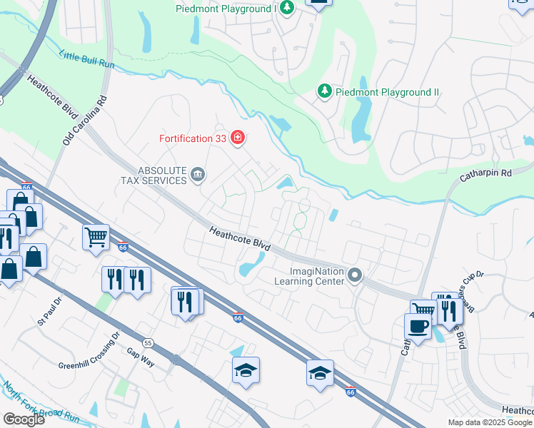 map of restaurants, bars, coffee shops, grocery stores, and more near 6714 Lucas Point Loop in Gainesville