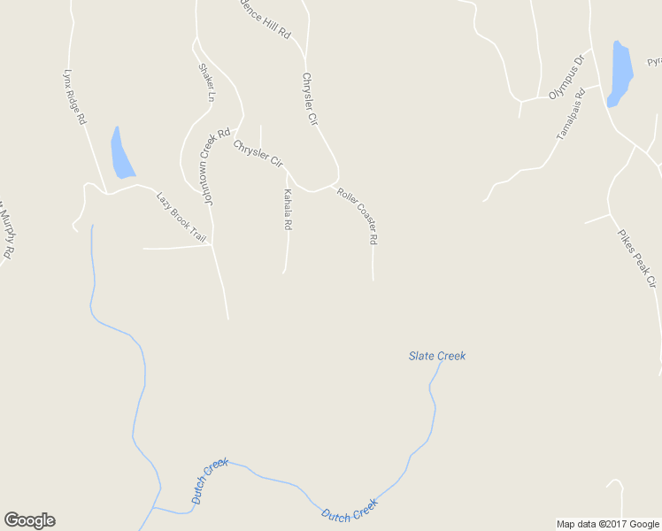 map of restaurants, bars, coffee shops, grocery stores, and more near 6310 Roller Coaster Road in Garden Valley