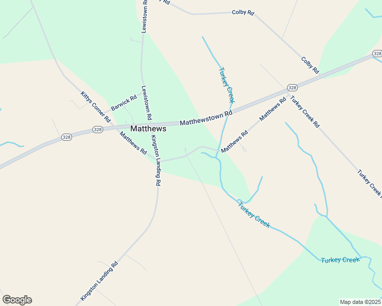 map of restaurants, bars, coffee shops, grocery stores, and more near Matthews Road in Easton