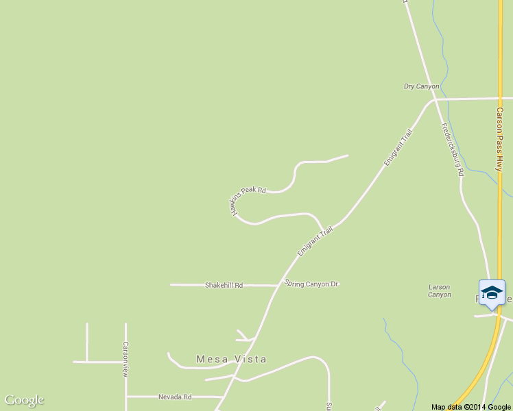 map of restaurants, bars, coffee shops, grocery stores, and more near 255 Hawkins Peak Road in Markleeville