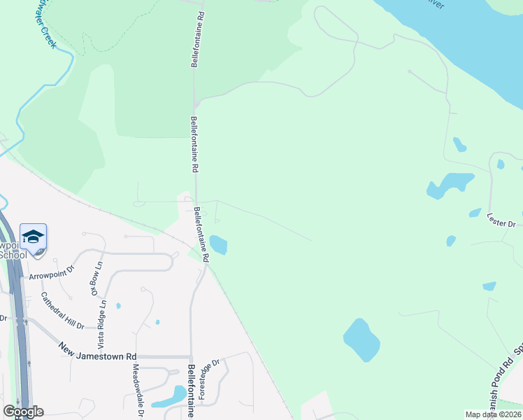 map of restaurants, bars, coffee shops, grocery stores, and more near 1533 Hilltop Lane in St. Louis