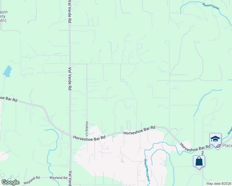 map of restaurants, bars, coffee shops, grocery stores, and more near 7801 Law Lane in Loomis