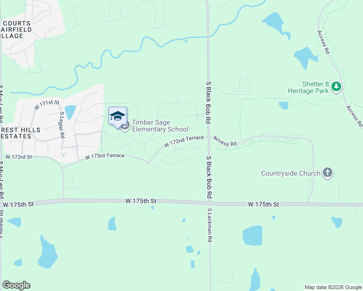 map of restaurants, bars, coffee shops, grocery stores, and more near 17225 South Lackman Road in Olathe