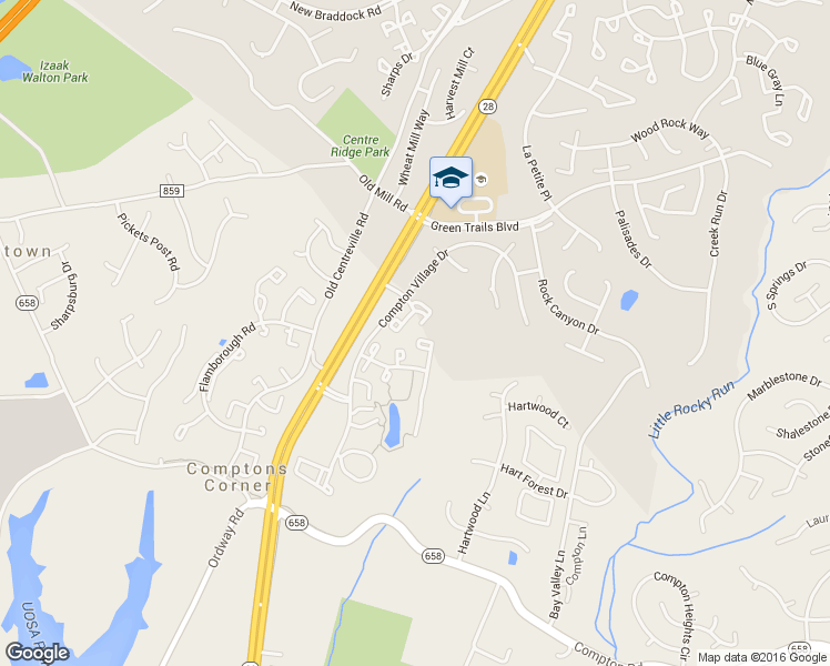 map of restaurants, bars, coffee shops, grocery stores, and more near 6800 Cedar Loch Court in Centreville