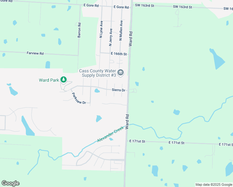 map of restaurants, bars, coffee shops, grocery stores, and more near 525 Cedar Falls Court in Raymore