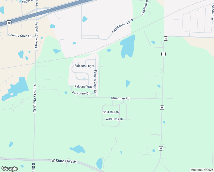 map of restaurants, bars, coffee shops, grocery stores, and more near 27913 State Highway H in Wright City