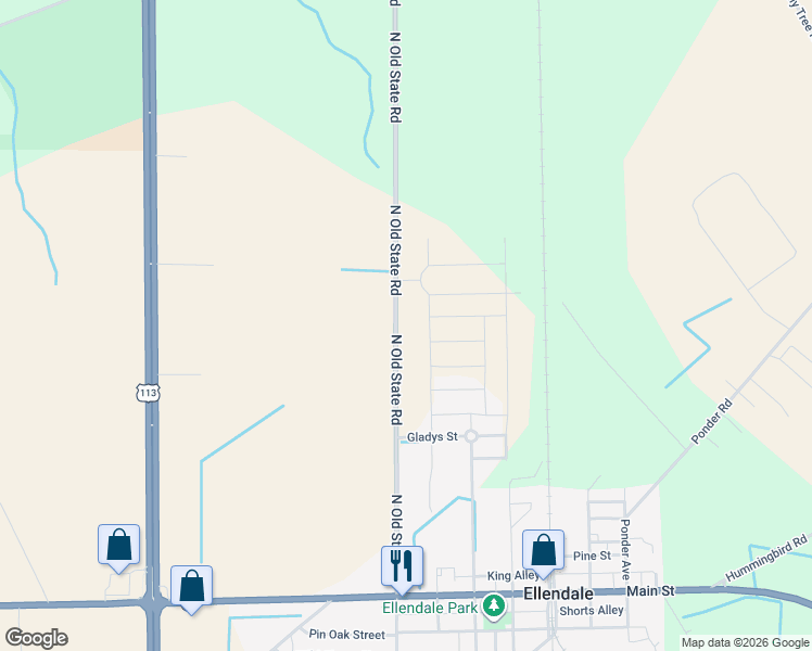 map of restaurants, bars, coffee shops, grocery stores, and more near 12309 North Old State Road in Ellendale
