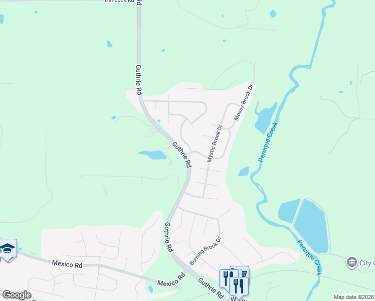 map of restaurants, bars, coffee shops, grocery stores, and more near 601 Falling Brook Drive in O'Fallon