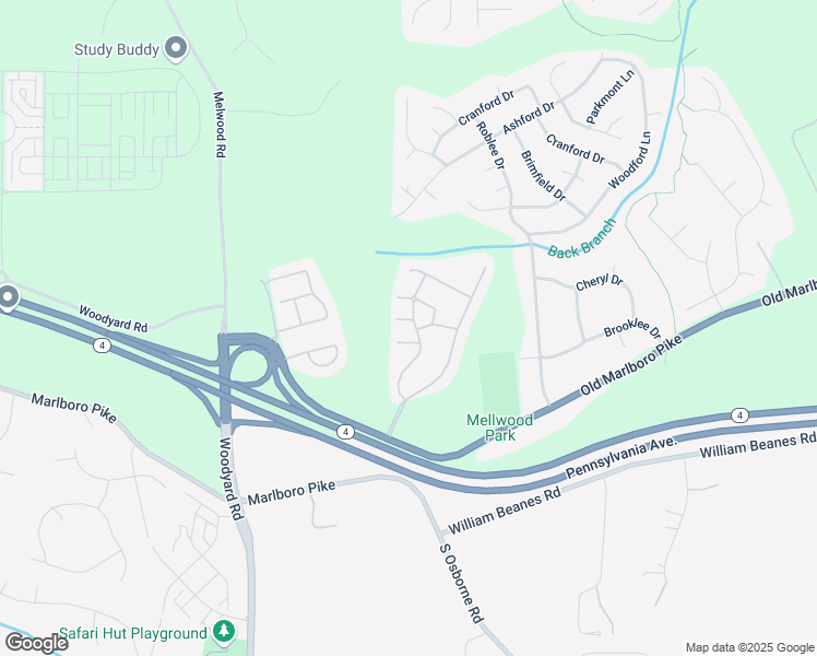 map of restaurants, bars, coffee shops, grocery stores, and more near 10913 Henry Darnall Court in Upper Marlboro