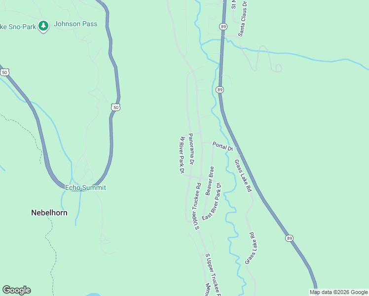 map of restaurants, bars, coffee shops, grocery stores, and more near 3344 Panorama Drive in South Lake Tahoe