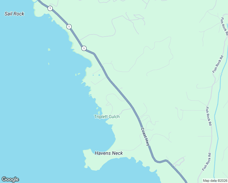 map of restaurants, bars, coffee shops, grocery stores, and more near 47080 Havens Neck Drive in Mendocino County