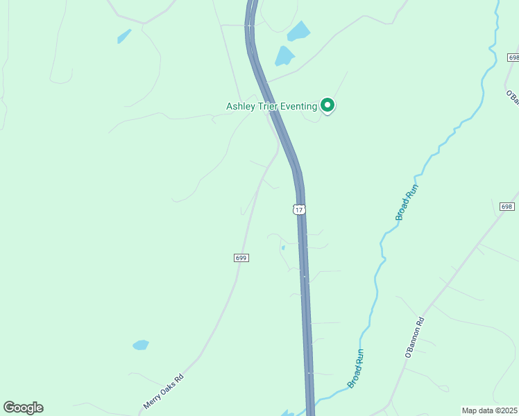 map of restaurants, bars, coffee shops, grocery stores, and more near 5311 Merry Oaks Road in The Plains