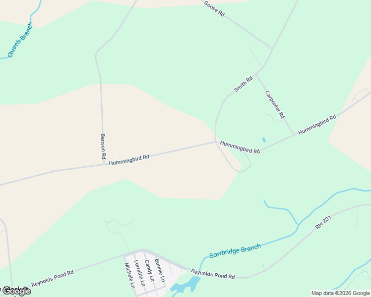 map of restaurants, bars, coffee shops, grocery stores, and more near Hummingbird Road in Ellendale