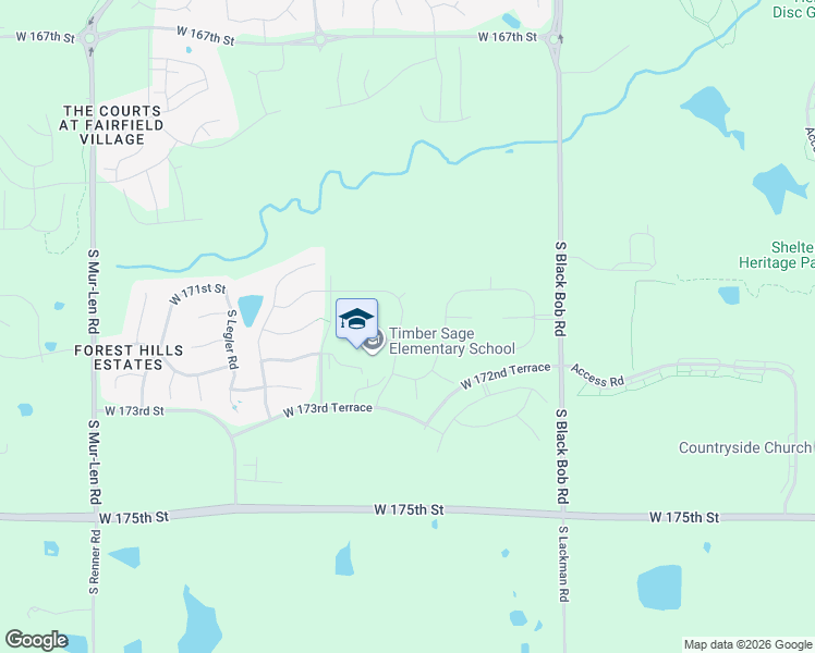 map of restaurants, bars, coffee shops, grocery stores, and more near 17309 South Allman Road in Olathe