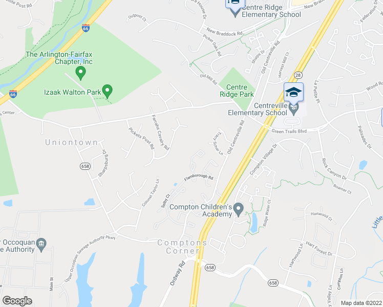 map of restaurants, bars, coffee shops, grocery stores, and more near 6744 Jenny Leigh Court in Centreville