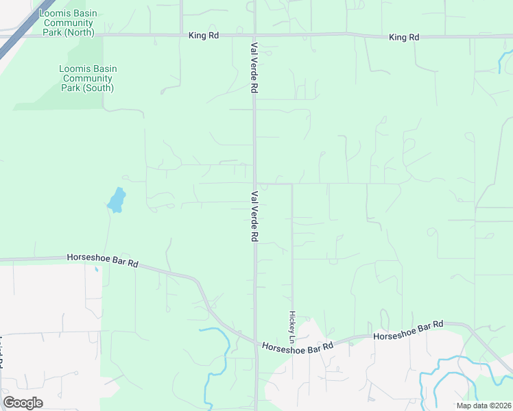 map of restaurants, bars, coffee shops, grocery stores, and more near 3797 Val Verde Road in Loomis