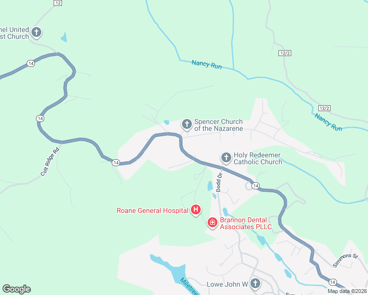 map of restaurants, bars, coffee shops, grocery stores, and more near 518-598 Cemetery Hill St in Spencer