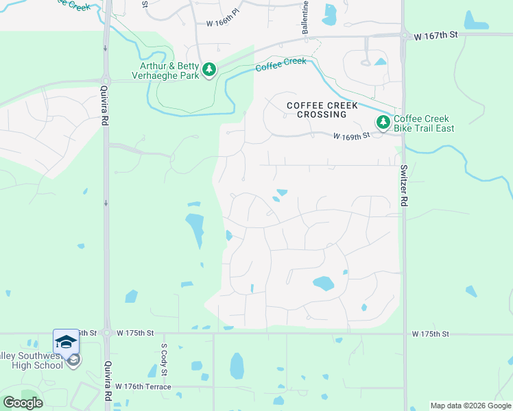 map of restaurants, bars, coffee shops, grocery stores, and more near 17057 Barton Street in Overland Park