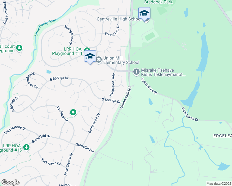 map of restaurants, bars, coffee shops, grocery stores, and more near 6226 Sandstone Way in Clifton