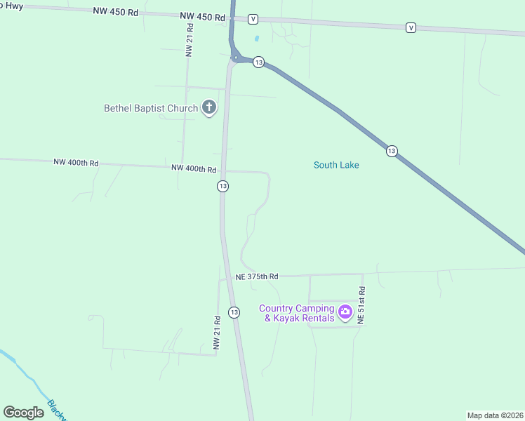 map of restaurants, bars, coffee shops, grocery stores, and more near 399 Missouri 13 in Warrensburg