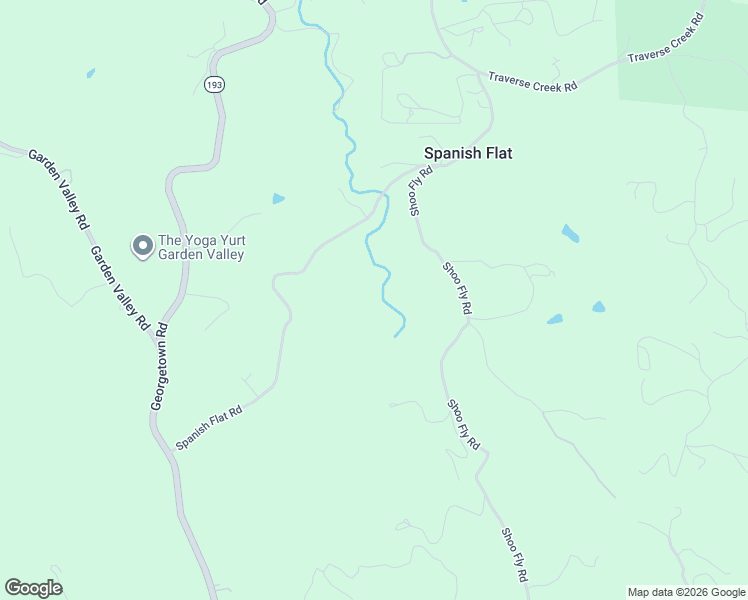 map of restaurants, bars, coffee shops, grocery stores, and more near 5821 Spanish Flat Rd in Garden Valley