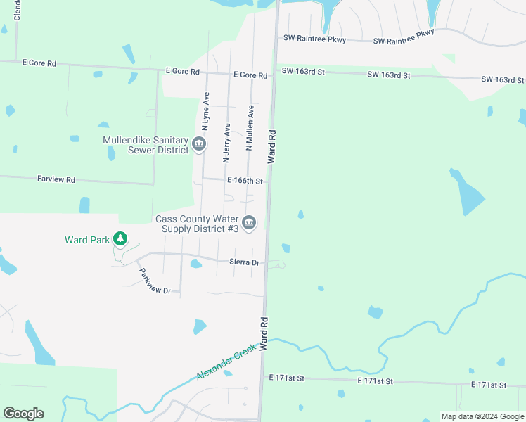 map of restaurants, bars, coffee shops, grocery stores, and more near 806 Ward Road in Raymore