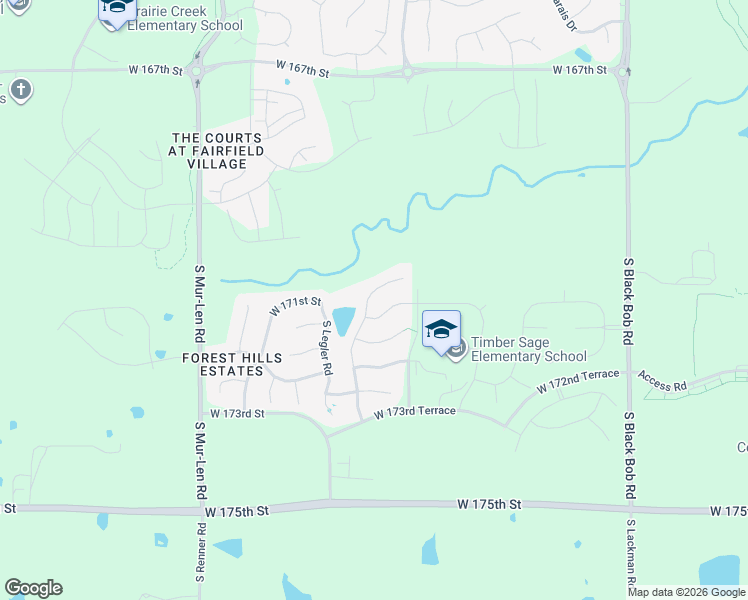 map of restaurants, bars, coffee shops, grocery stores, and more near 17063 South Schweiger Drive in Olathe