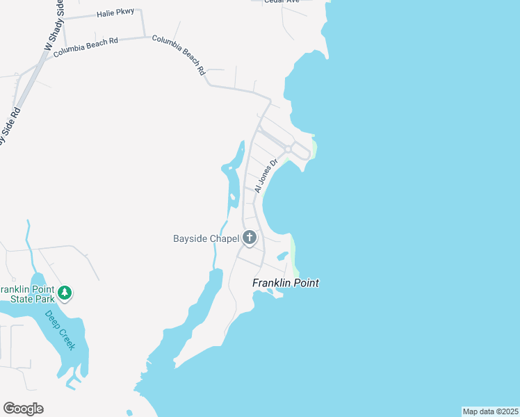 map of restaurants, bars, coffee shops, grocery stores, and more near 5263 Al Jones Drive in Shady Side