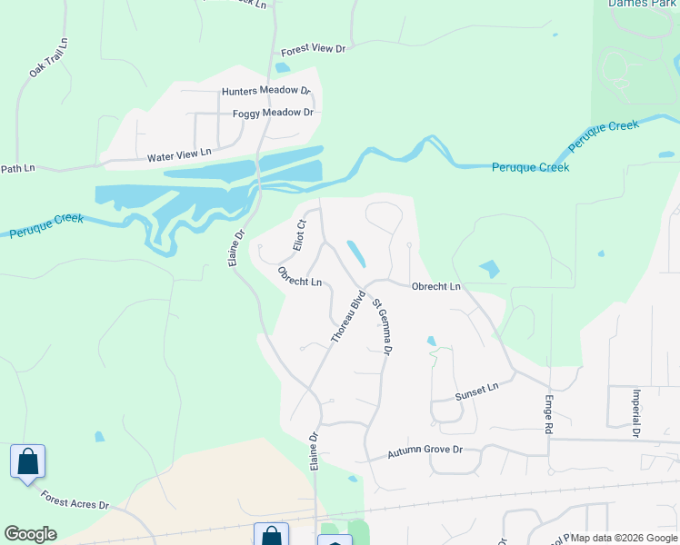 map of restaurants, bars, coffee shops, grocery stores, and more near 409 Saint Gemma Drive in O'Fallon