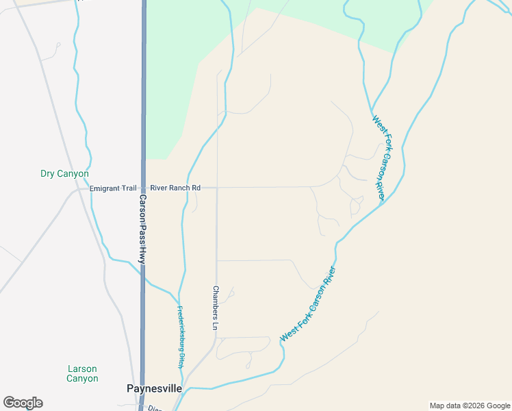 map of restaurants, bars, coffee shops, grocery stores, and more near 355 River Ranch Road in Markleeville