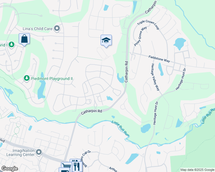 map of restaurants, bars, coffee shops, grocery stores, and more near 6758 Edgartown Way in Gainesville