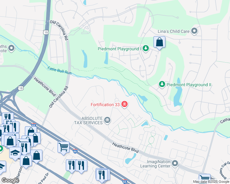 map of restaurants, bars, coffee shops, grocery stores, and more near 5501 Altenbury Loop in Gainesville