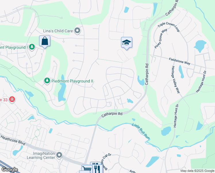 map of restaurants, bars, coffee shops, grocery stores, and more near 14057 Clatterbuck Loop in Gainesville