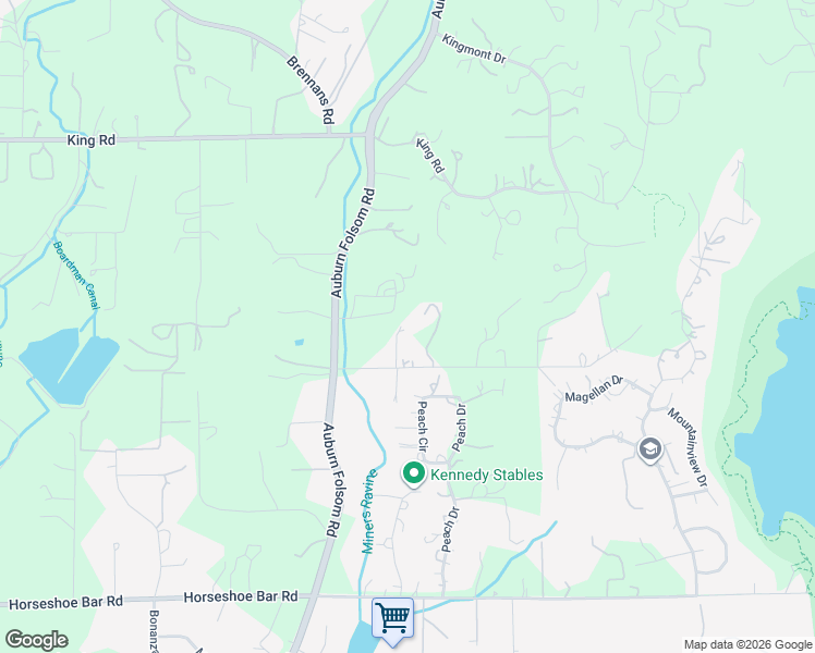 map of restaurants, bars, coffee shops, grocery stores, and more near 9365 Whiskey Bar Road in Loomis