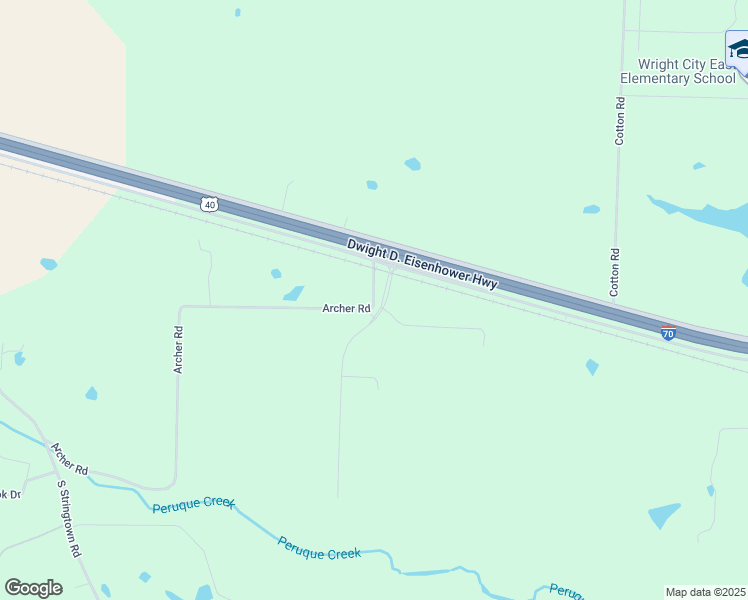 map of restaurants, bars, coffee shops, grocery stores, and more near 11080 Archer Road in Wright City